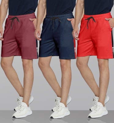 ARDEUR Self Design Men Multicolor Regular Shorts