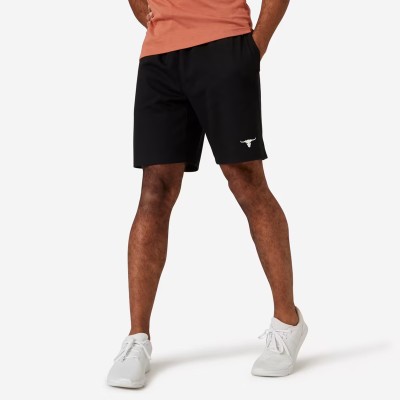 uandj Solid Men Black Basic Shorts