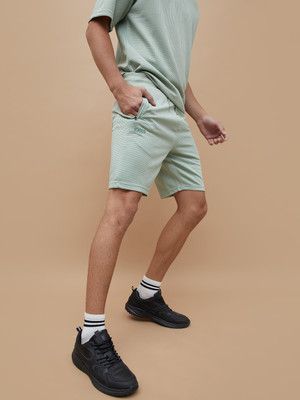 Kappa Solid Men Grey Denim Shorts