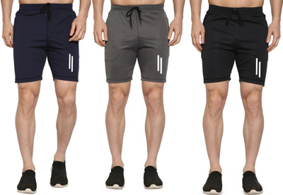 FARSH Solid Men Multicolor Regular Shorts