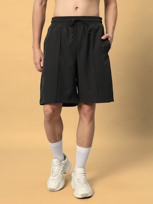 WEARDUDS Self Design Men Grey Casual Shorts