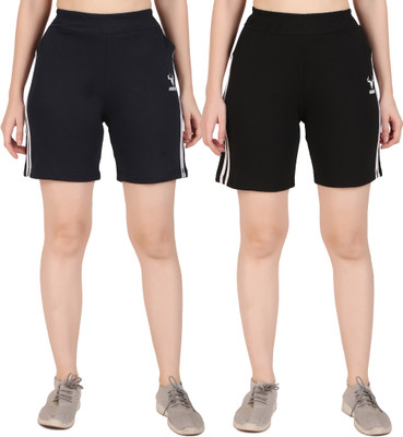 Clothmaster Solid Women Multicolor Basic Shorts