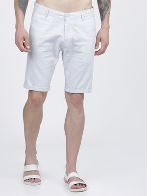 HIGHLANDER Solid Men Light Blue Regular Shorts