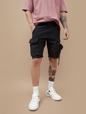 BOSSINI Solid Men Black Basic Shorts