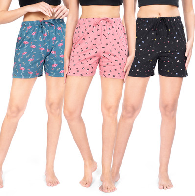 Ariel Printed Women Multicolor Basic Shorts