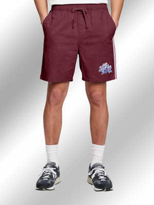 FTX Printed Men Maroon Casual Shorts