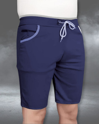 Venner Solid Men Blue Regular Shorts, Boxer Shorts, Gym Shorts, Running Shorts, Night Shorts