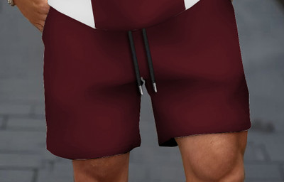 IMPST Solid Men Maroon Regular Shorts