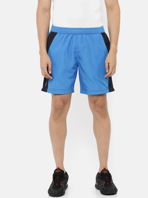 Wildcraft Color Block Men Blue Sports Shorts