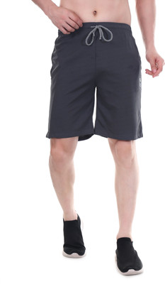 NAVII CLOTHING Solid Men Dark Grey Casual Shorts
