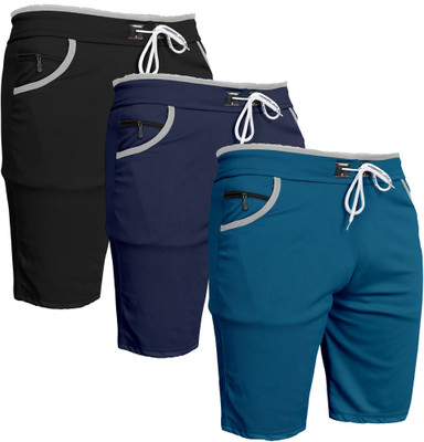 VIRADIYAENTERPRISE Solid Men Multicolor Regular Shorts