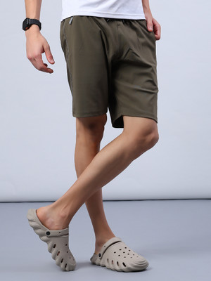V-MART Color Block Men Brown Regular Shorts