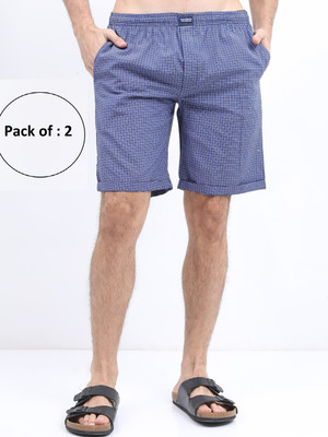 HIGHLANDER Checkered Men Multicolor Casual Shorts