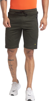 PARX Self Design Men Grey Basic Shorts
