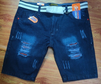 MakAndrew Solid Men Denim Blue Denim Shorts