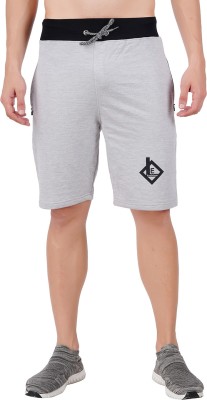 LE FASHION Solid Men Grey Regular Shorts