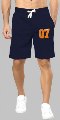 Basis Solid Men Dark Blue Regular Shorts