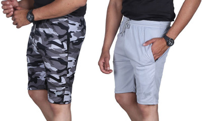 Anjaneya Printed Men Multicolor Regular Shorts