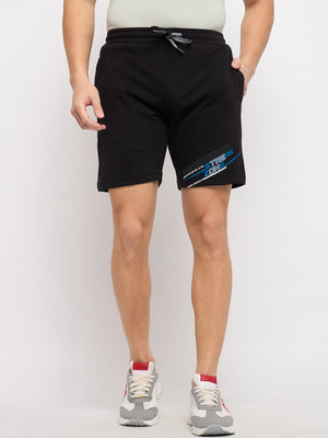 DUKE Solid Men Black Regular Shorts