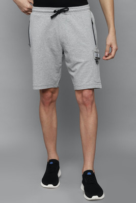 Allen Solly Solid Men Grey Regular Shorts