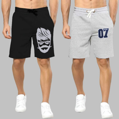 Basis Printed Men Multicolor Regular Shorts