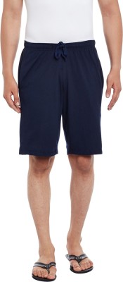 VIMAL JONNEY Solid Men Dark Blue Regular Shorts