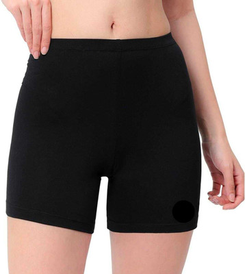 spotlifesz Solid Women Black Sports Shorts