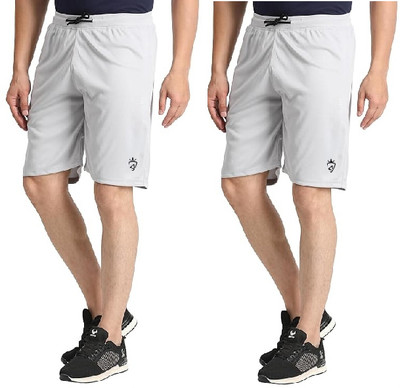 CROSS SPIRIT Solid Men Black Regular Shorts