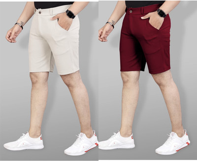 KENDORE Solid Men Multicolor Regular Shorts