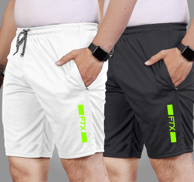 FTX Solid Men Multicolor Sports Shorts