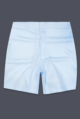 french crown Solid Men Blue Casual Shorts