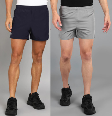 Moda Rapido Solid Men Silver Running Shorts
