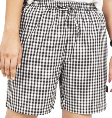 Zoiora Checkered Women Brown, White Boxer Shorts