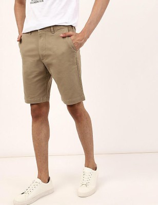 MARKS & SPENCER Solid Men Brown Chino Shorts