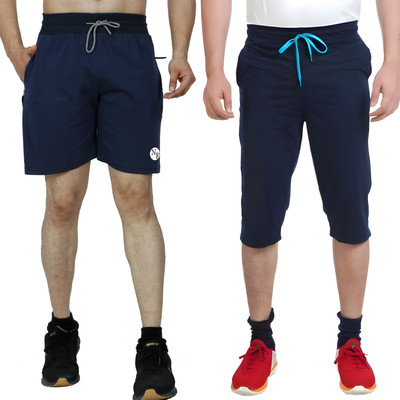 Naskar Fashion Striped Men Blue, Blue Bermuda Shorts