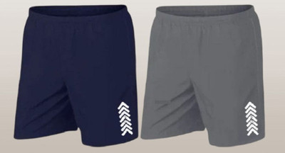 MGC MAANU Solid Men Dark Blue, Grey Beach Shorts