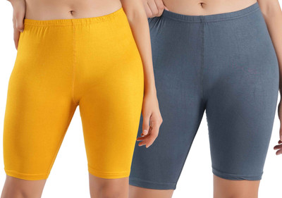 Shapyfit Solid Women Multicolor Cycling Shorts