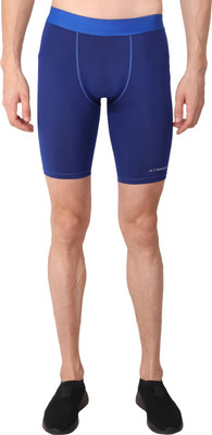 Athmonk Solid Men Blue Sports Shorts