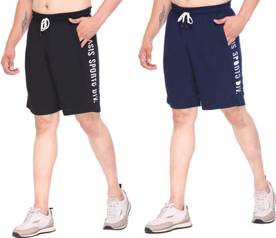 Basis Solid Men Multicolor Regular Shorts