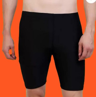 Bpstrading Solid Men Black Compression Shorts