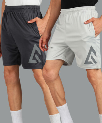 Adrenex Solid Men Multicolor Running Shorts