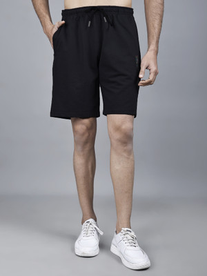 Star Fox Printed Men Black Regular Shorts