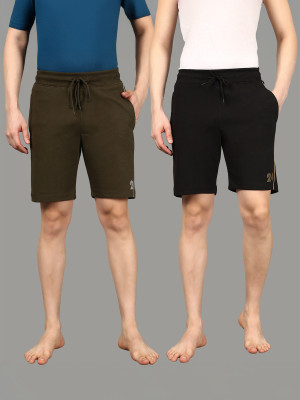 Roadster Solid Men Multicolor Basic Shorts