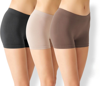 Showstopperhub Solid Women Multicolor Boxer Shorts