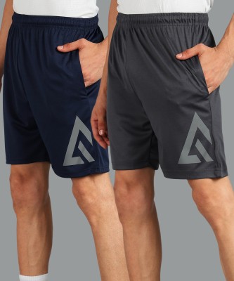 Adrenex Solid Men Multicolor Running Shorts