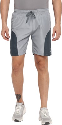 YUUKI Solid Men Grey Sports Shorts