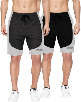 N NAYOMI Color Block Men Multicolor Casual Shorts