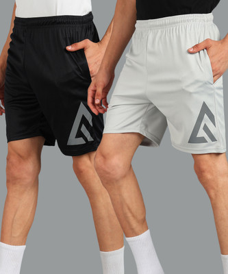 Adrenex Solid Men Multicolor Running Shorts