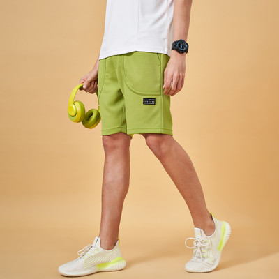 Ajile By Pantaloons Solid Men Green Basic Shorts
