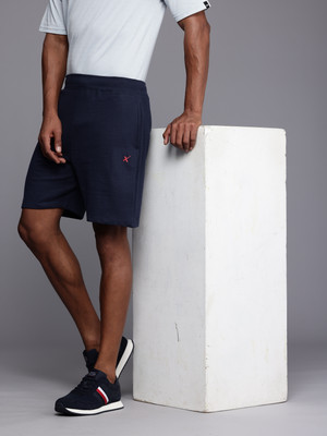 HRX by Hrithik Roshan Solid Men Blue Regular Shorts